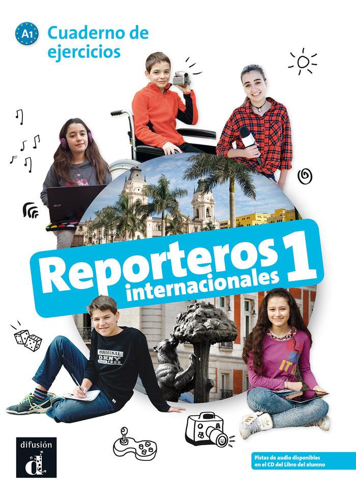 Vorderes Coverbild Reporteros internacionales 1 - Cuaderno de ejercicios + audio download. A1