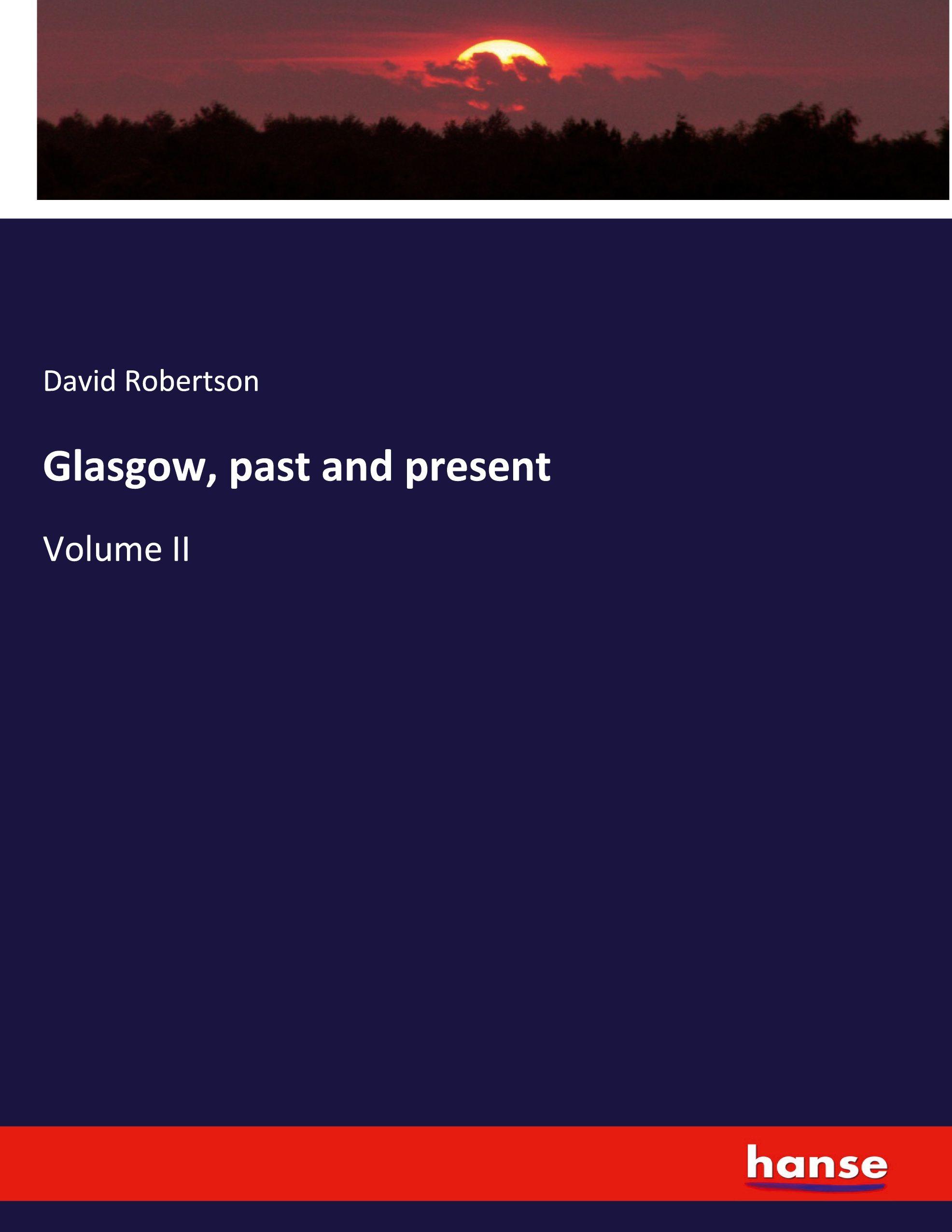 Vorderes Coverbild Glasgow, past and present