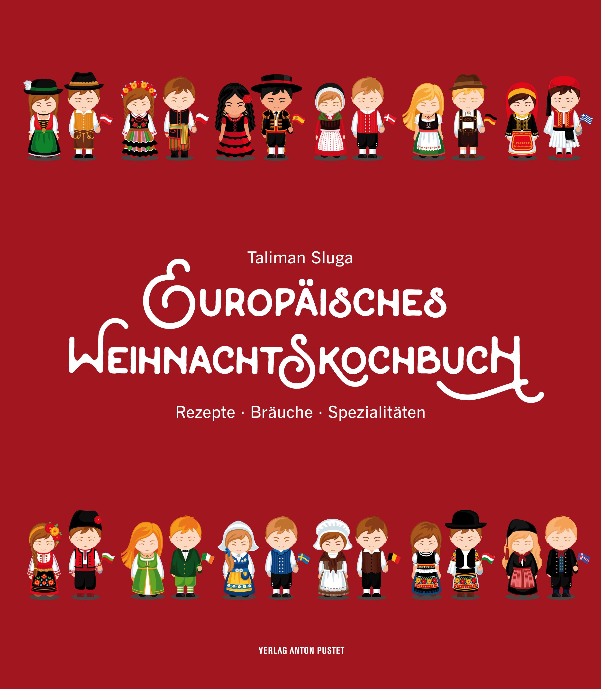 Vorderes Coverbild Europäisches Weihnachtskochbuch