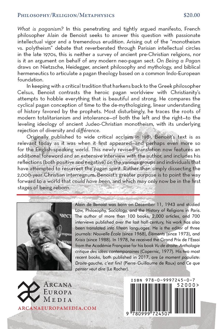 Rückseitencover On Being a Pagan