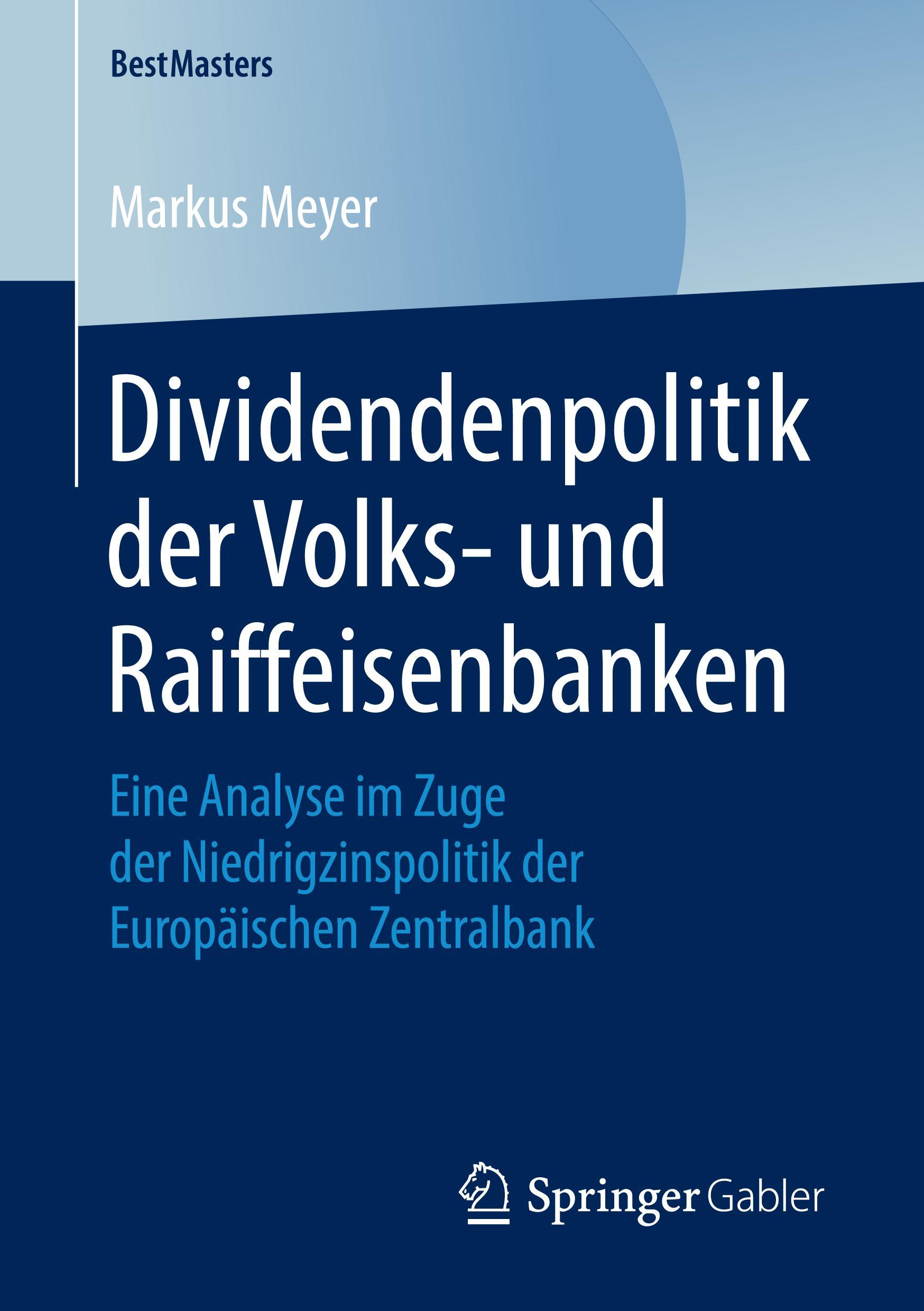 Vorderes Coverbild Dividendenpolitik der Volks- und Raiffeisenbanken