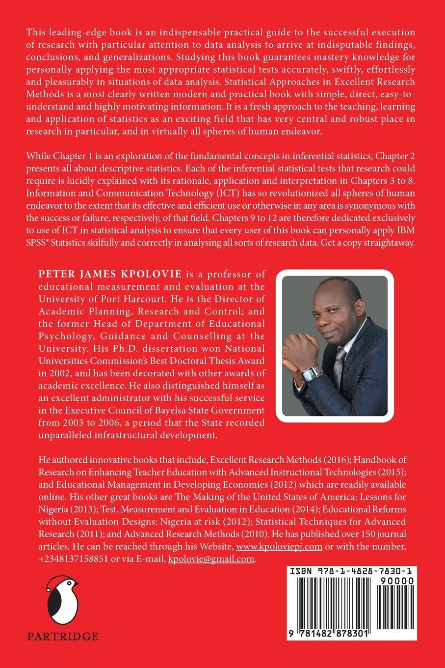 Rückseitencover Statistical Approaches in Excellent Research Methods