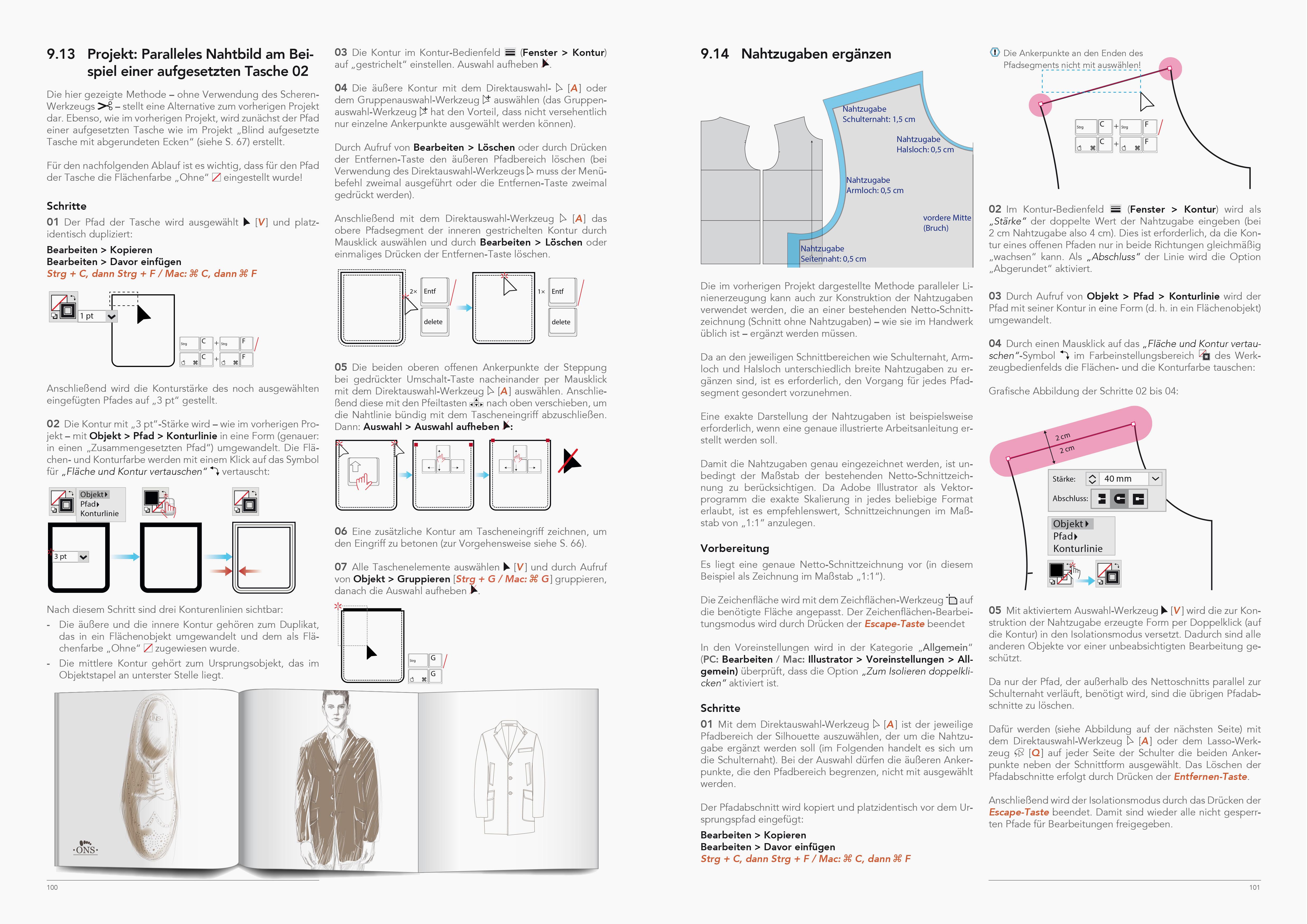 Beispielinhalt (Bild) Modezeichnen 1 mit Adobe Illustrator