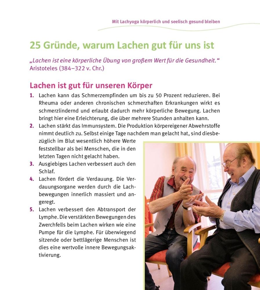 Beispielinhalt (Bild) Lachyoga mit Senioren