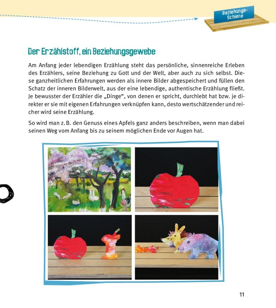 Beispielinhalt (Bild) Praxisbuch Erzählschiene. Zum kreativen Erzählen, Spielen und Gestalten
