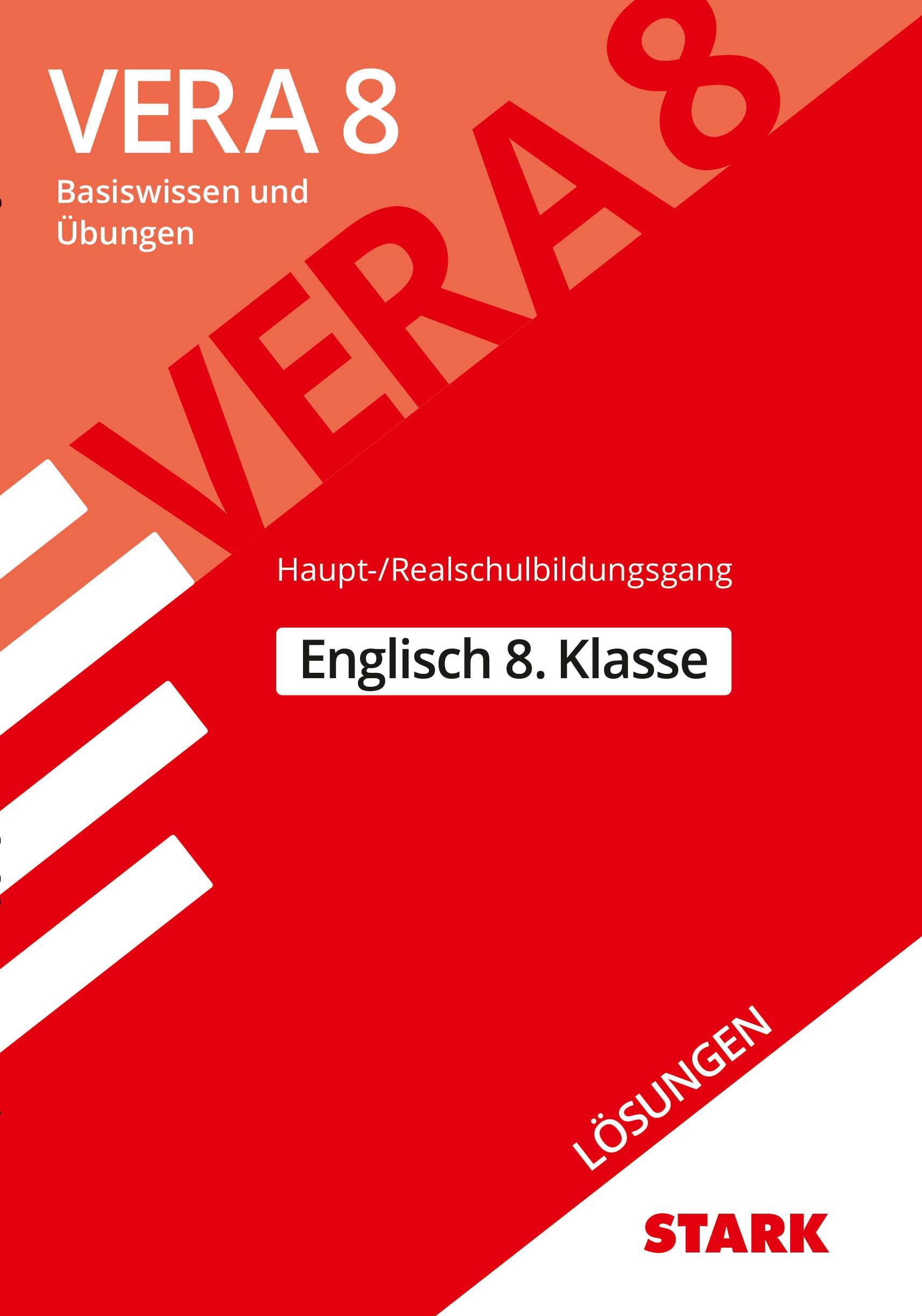 Vorderes Coverbild VERA 8 Testheft 1: Haupt-/Realschule - Englisch Lösungen