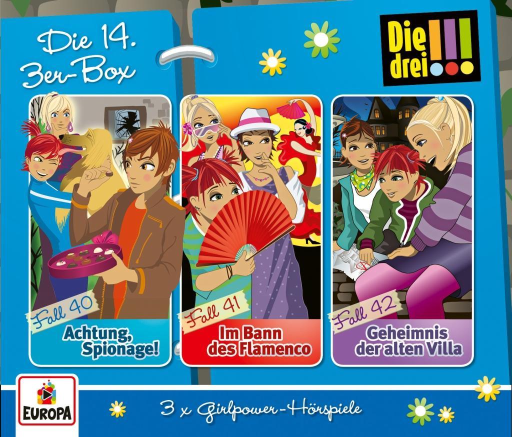 Vorderes Coverbild Die drei !!! 3er Box 14 - Folgen 40-42