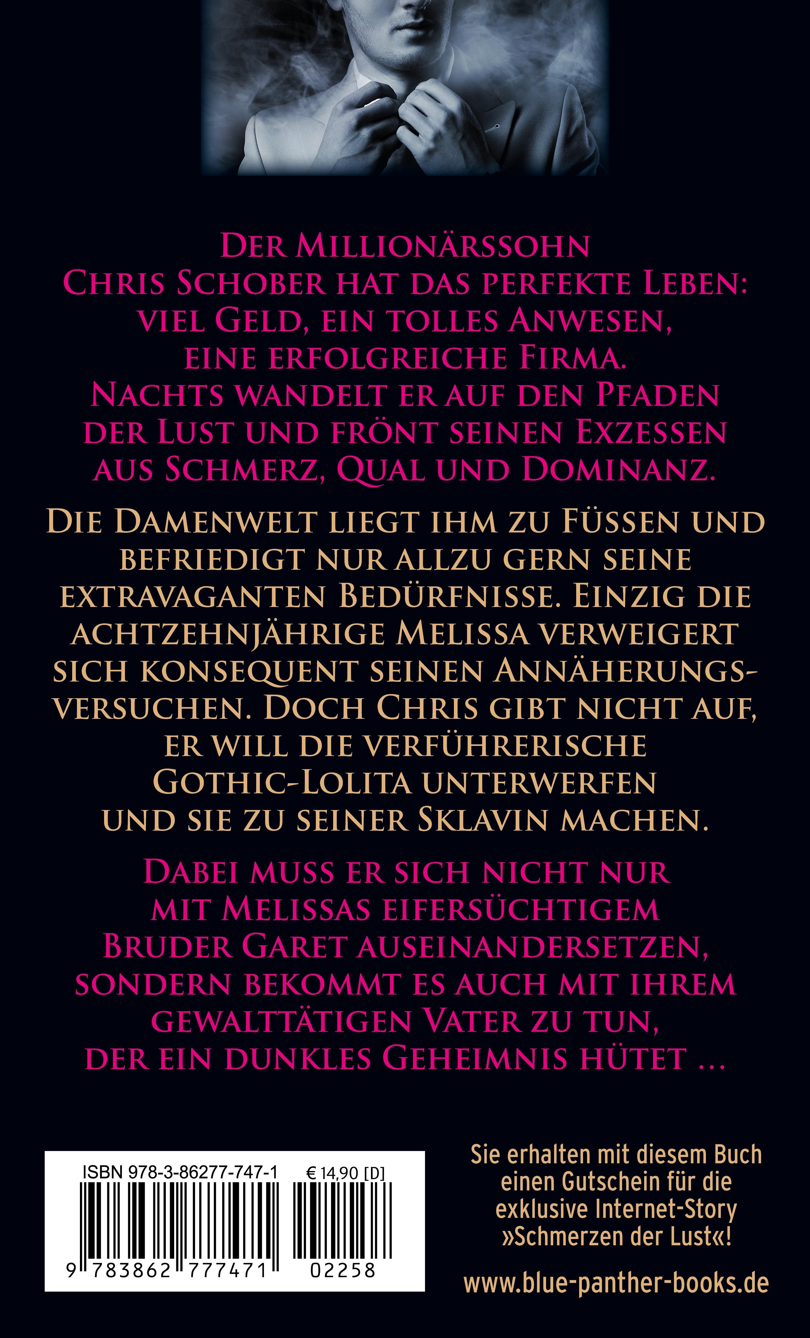 Rückseitencover Sünde in Schwarz | Erotischer SM-Roman