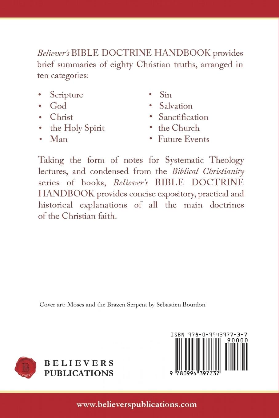 Rückseitencover Believer's Bible Doctrine Handbook