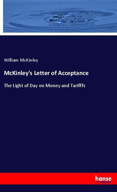 Vorderes Coverbild McKinley's Letter of Acceptance