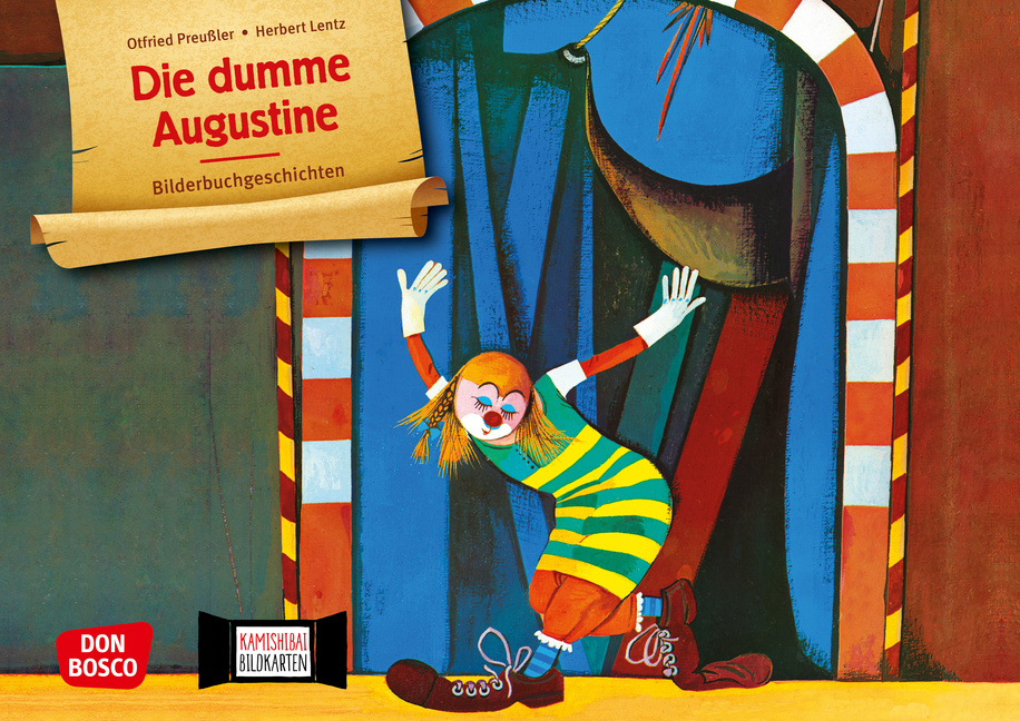 Vorderes Coverbild Die dumme Augustine. Kamishibai Bildkartenset.