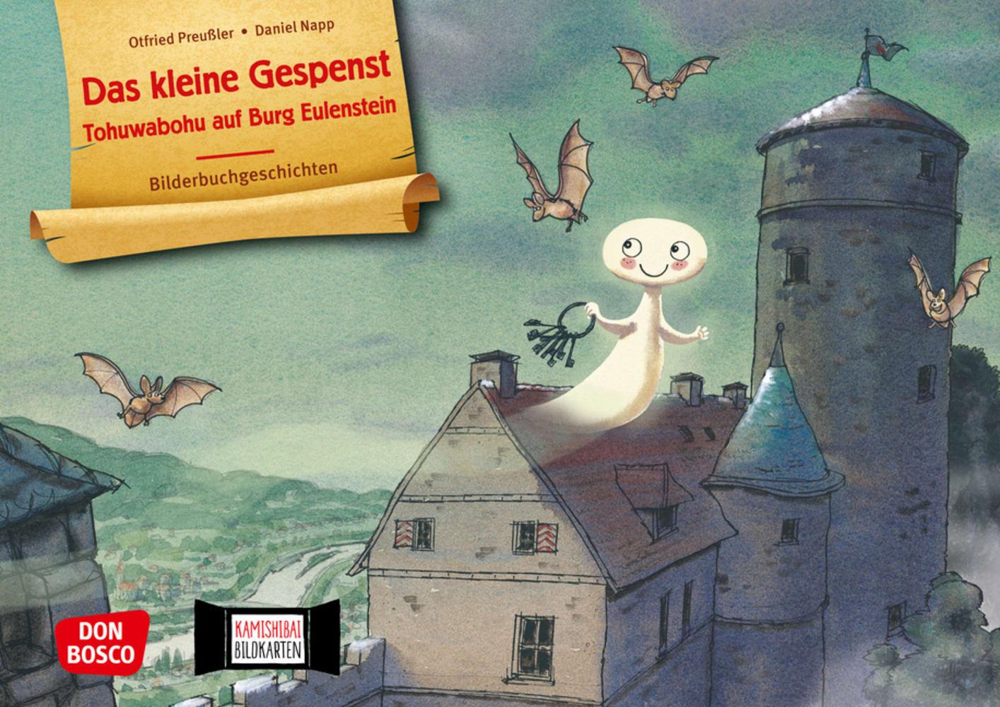 Vorderes Coverbild Das kleine Gespenst. Kamishibai Bildkartenset.