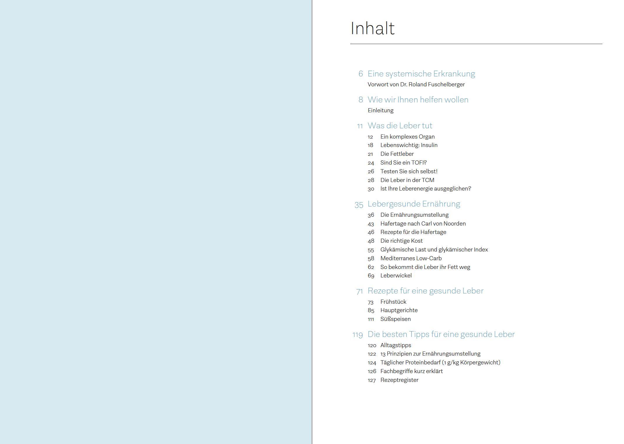 Beispielinhalt (Bild) Eine starke Leber durch richtige Ernährung