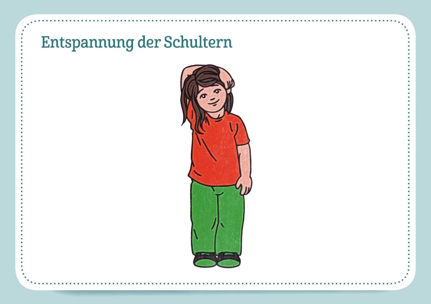 Beispielinhalt (Bild) 30 Kinesiologie-Bildkarten für Kinder