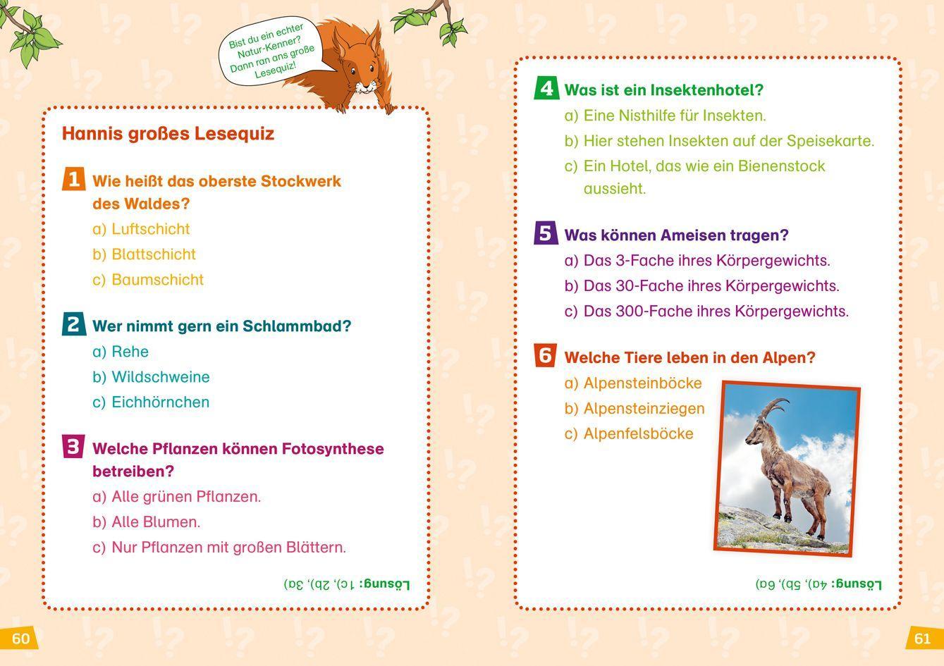 Beispielinhalt (Bild) WAS IST WAS Erstes Lesen Band 4. Natur entdecken
