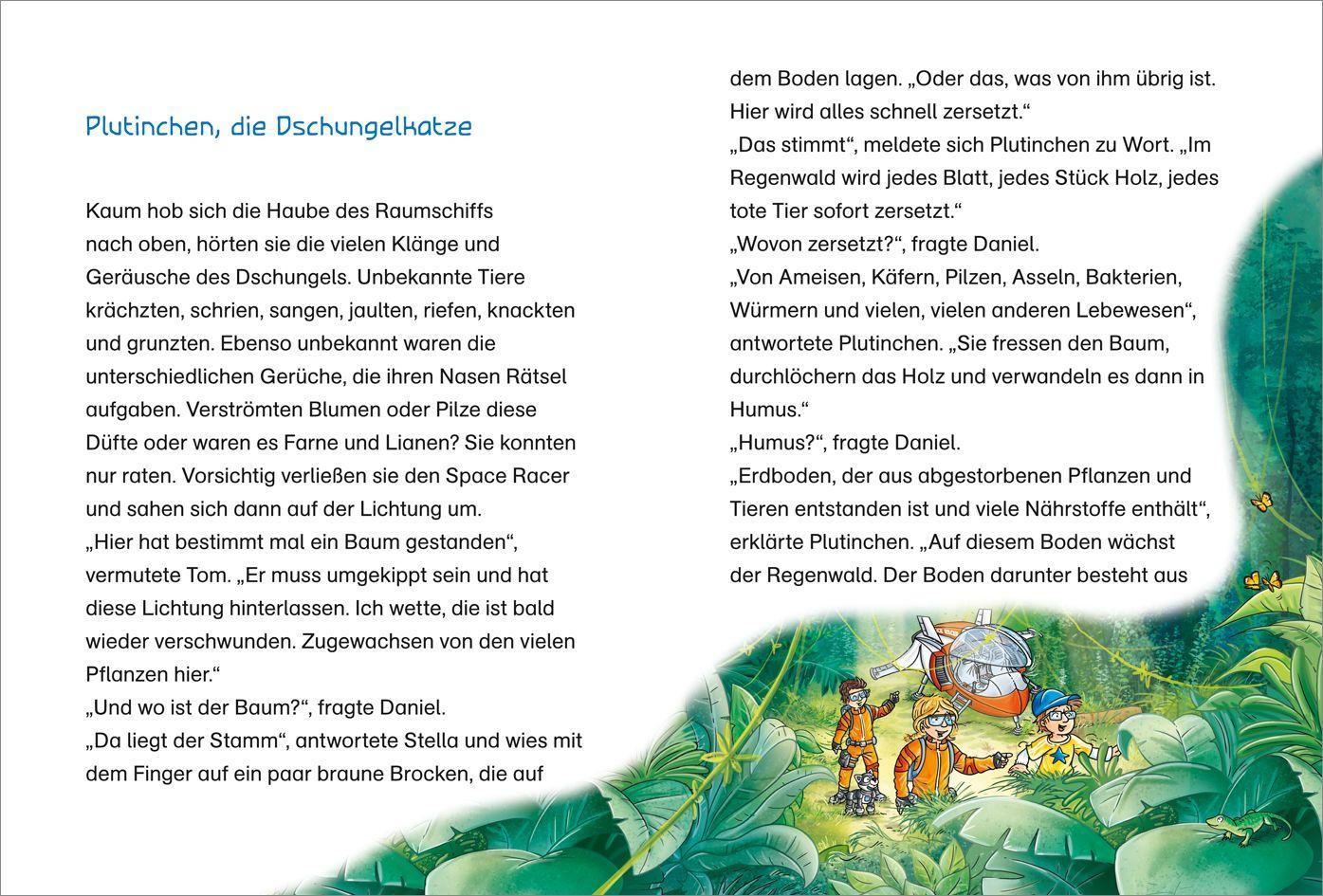 Beispielinhalt (Bild) Der kleine Major Tom, Band 8: Verloren im Regenwald