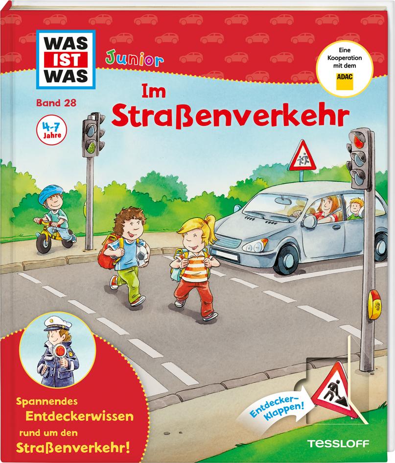 Vorderes Coverbild WAS IST WAS Junior Band 28. Im Straßenverkehr