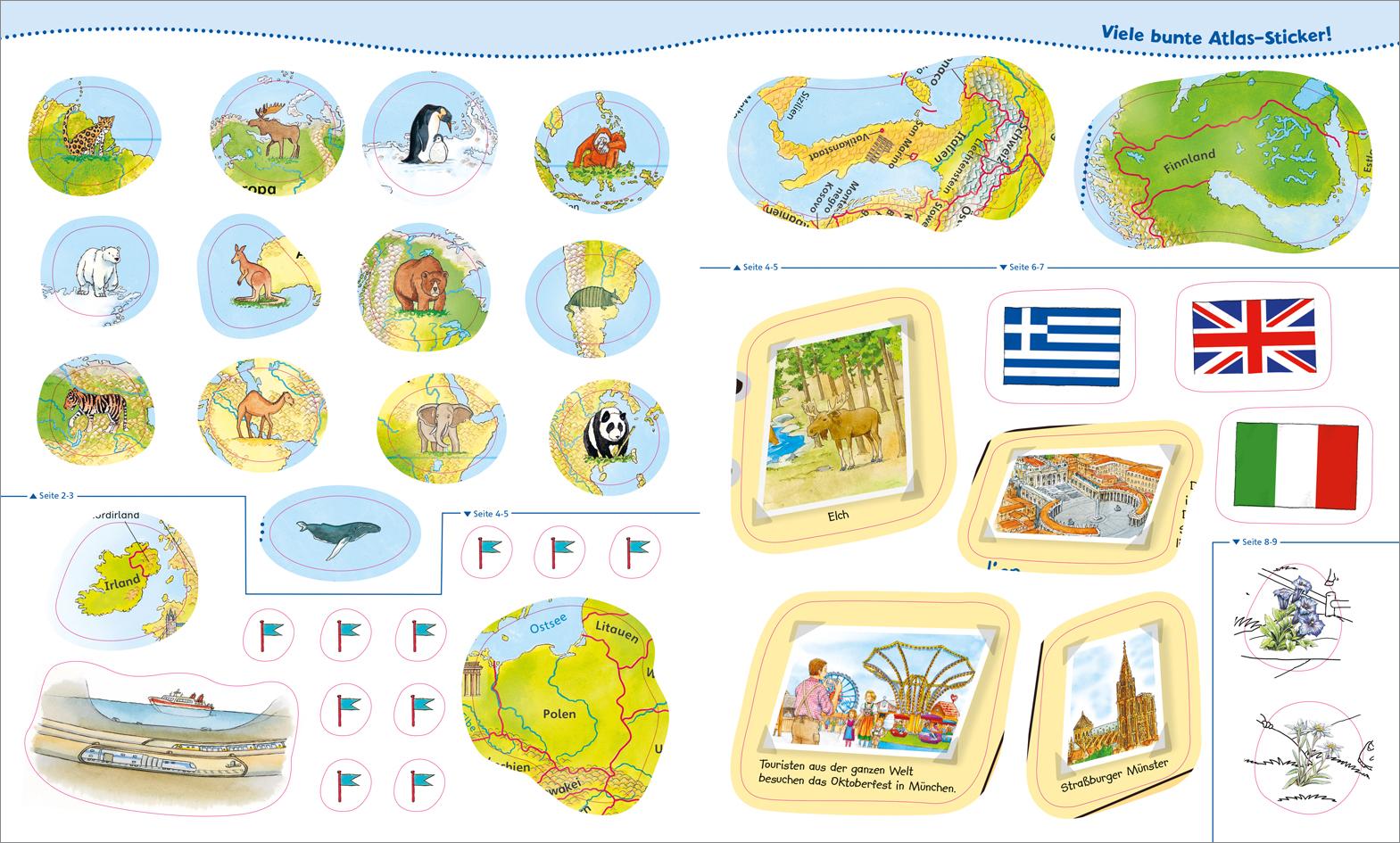 Beispielinhalt (Bild) WAS IST WAS Junior Mitmach-Heft Die Welt entdecken