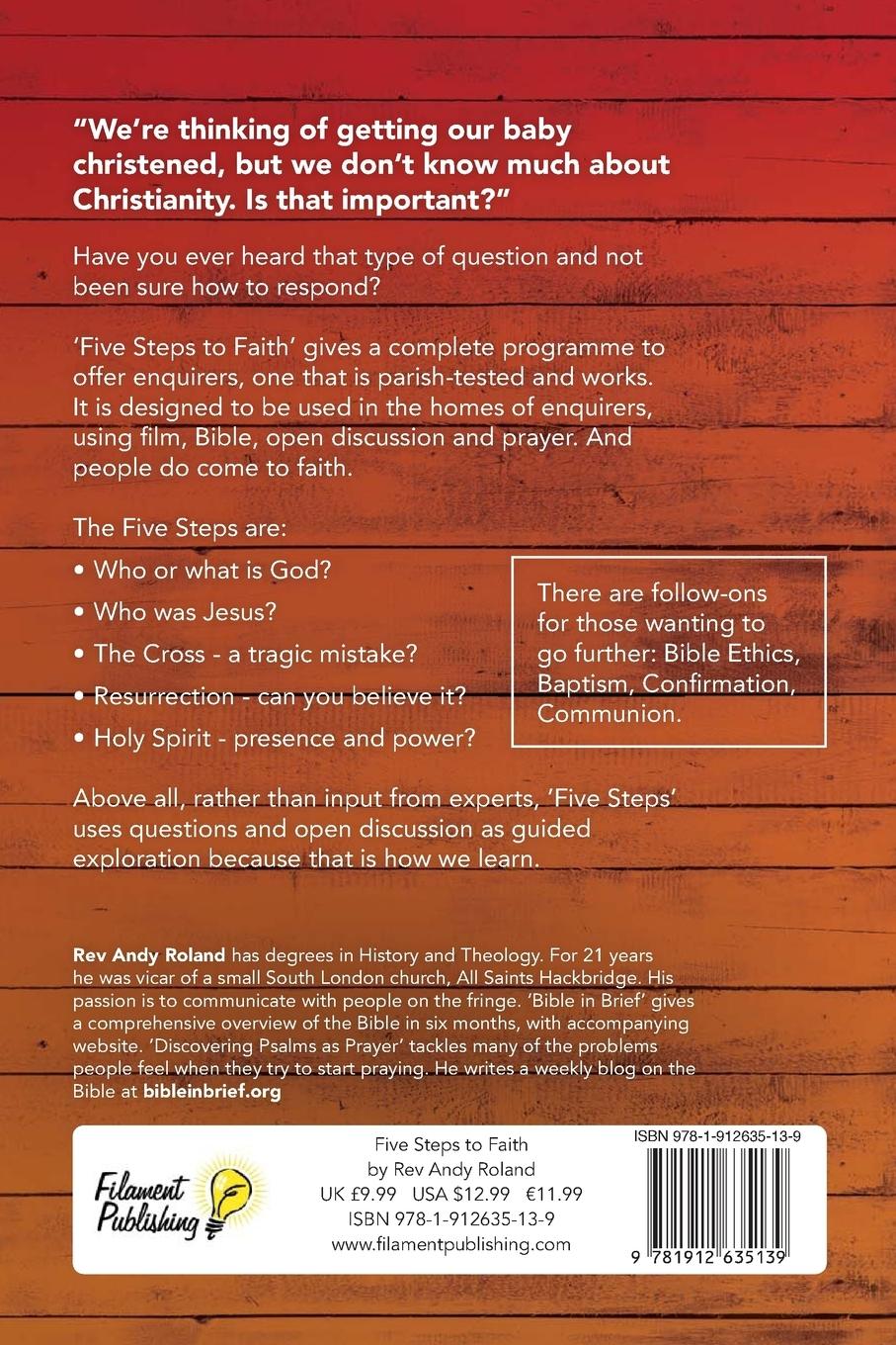 Rückseitencover Five Steps to Faith