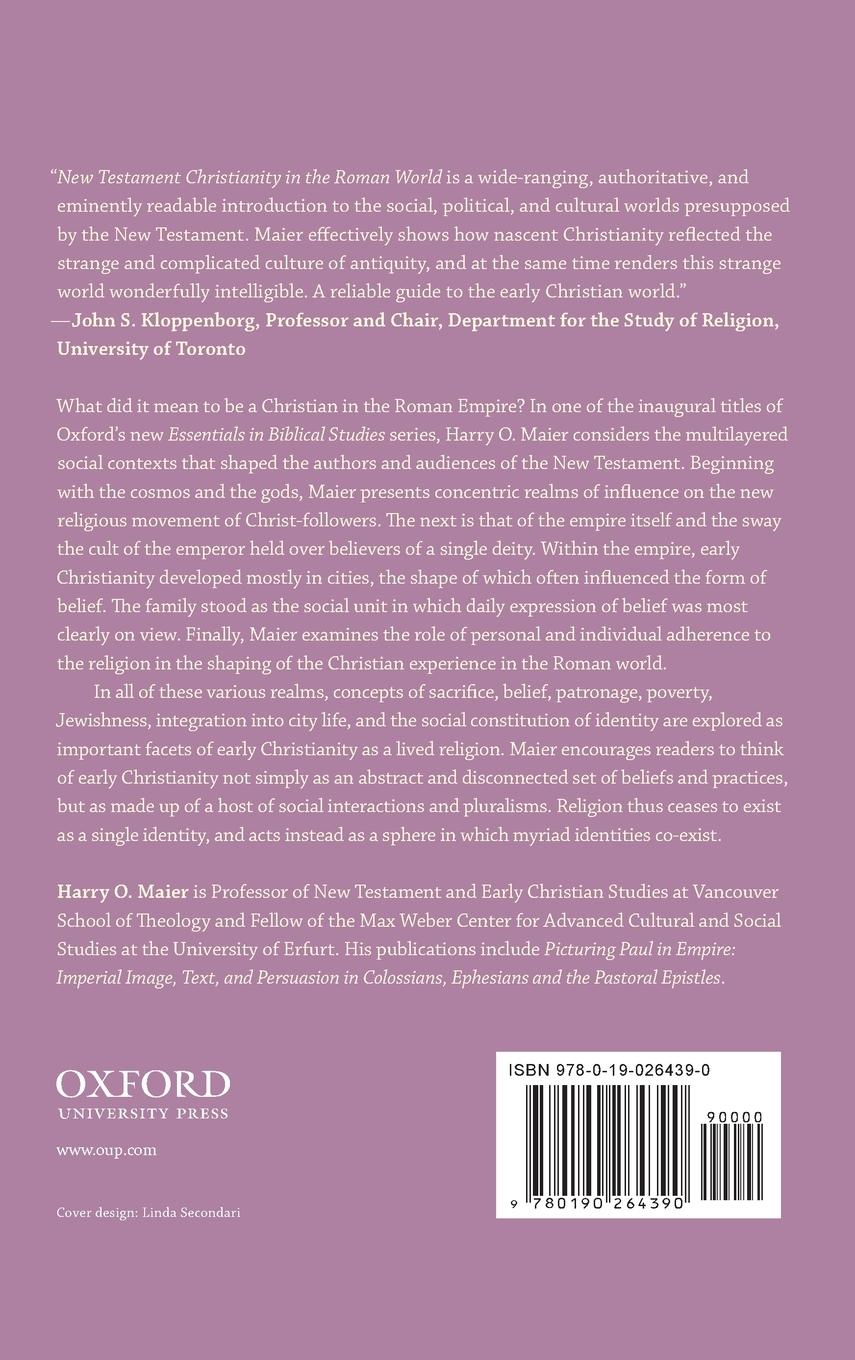 Rückseitencover New Testament Christianity in the Roman World