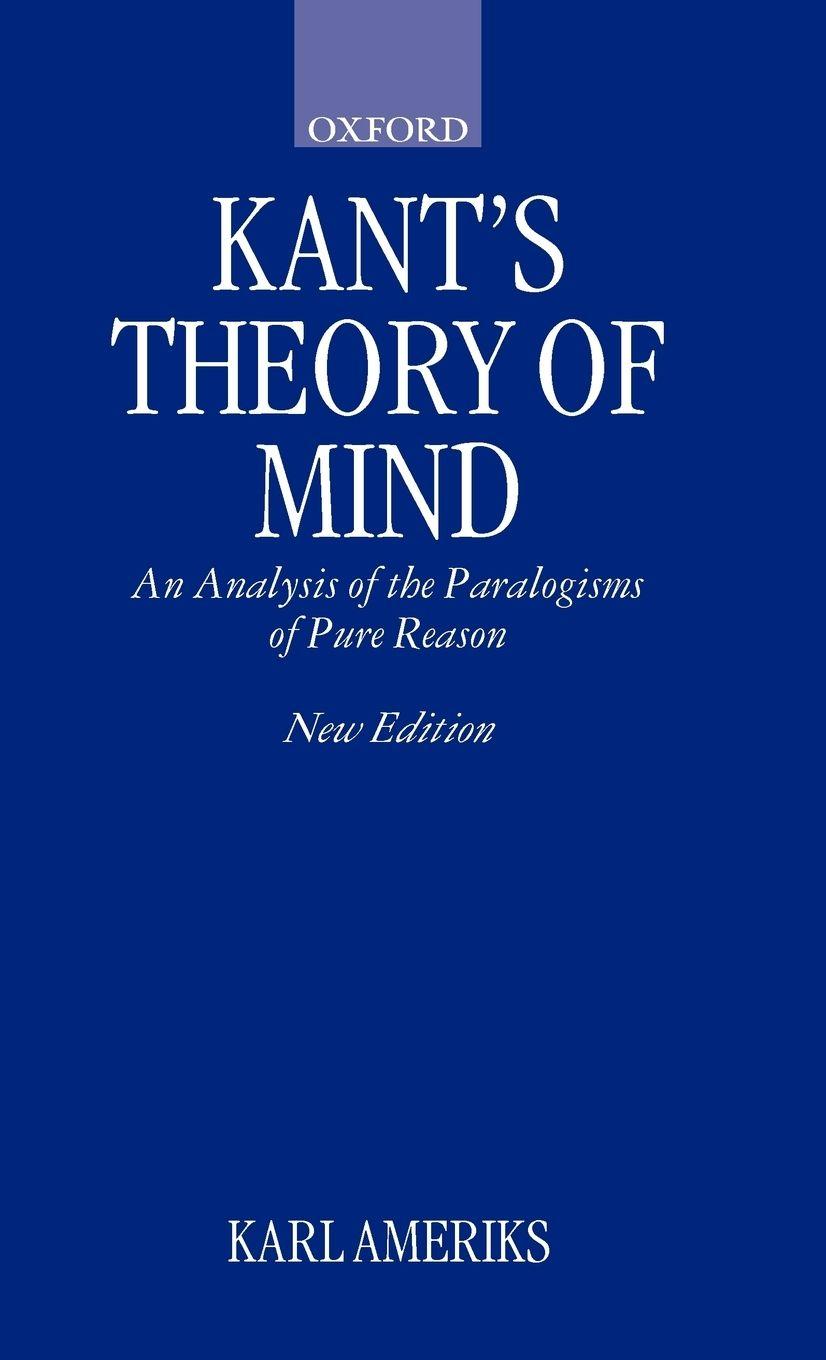 Vorderes Coverbild Kant's Theory of Mind