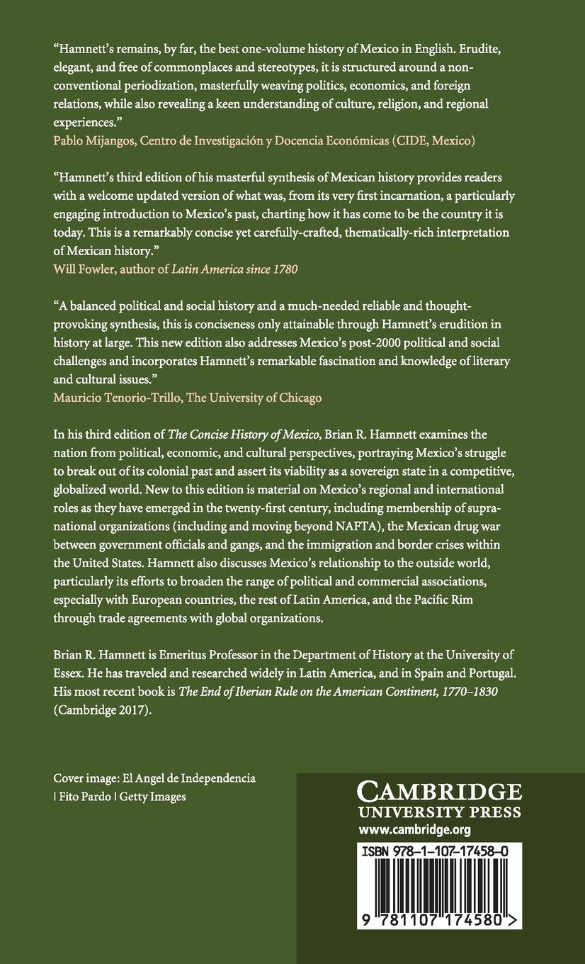 Rückseitencover A Concise History of Mexico, Third Edition