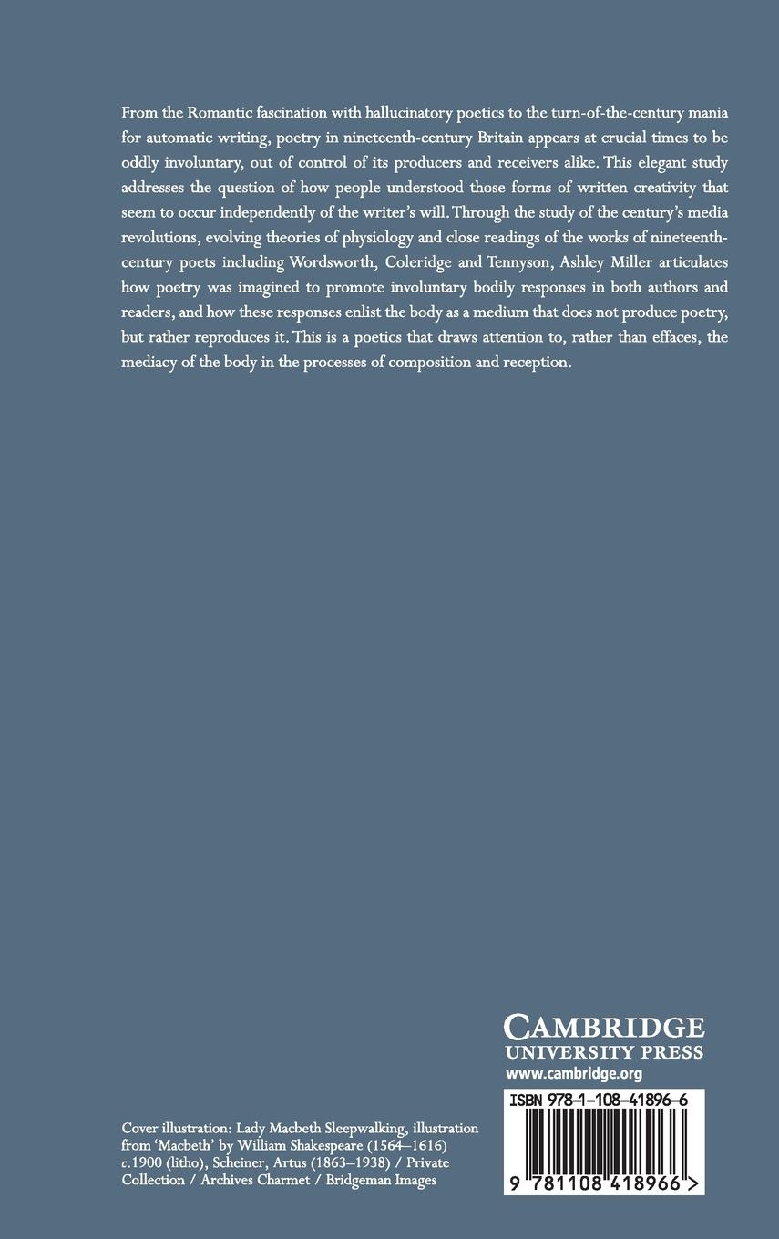 Rückseitencover Poetry, Media, and the Material Body