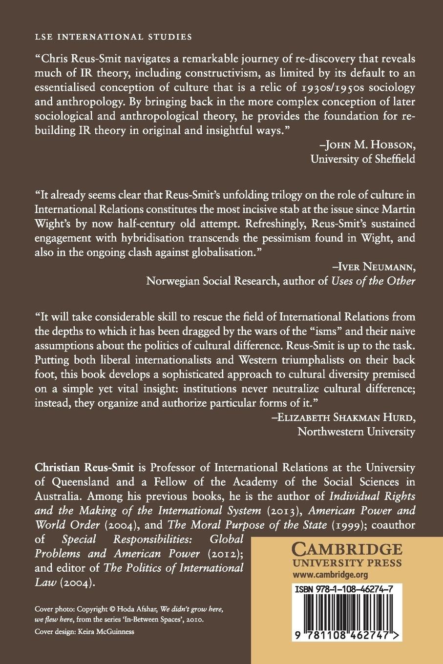 Rückseitencover On Cultural Diversity