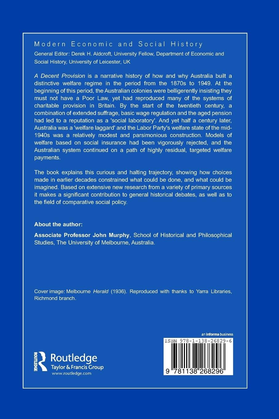 Rückseitencover A Decent Provision