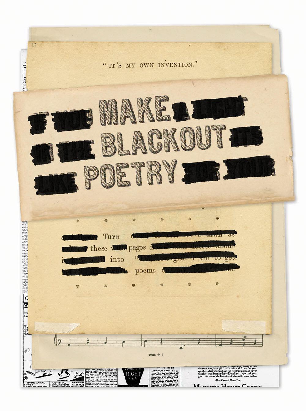 Vorderes Coverbild Make Blackout Poetry