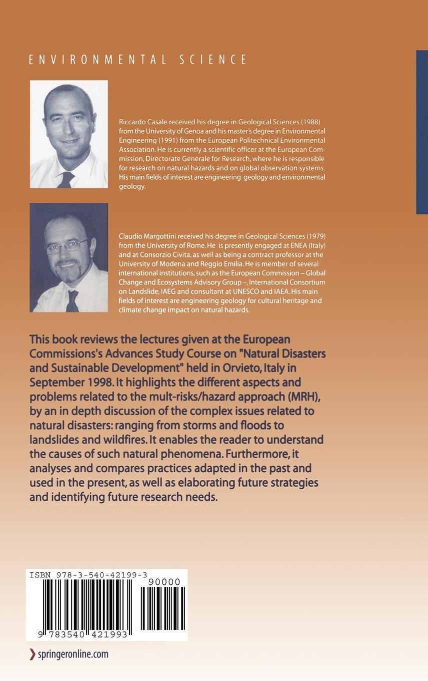 Rückseitencover Natural Disasters and Sustainable Development