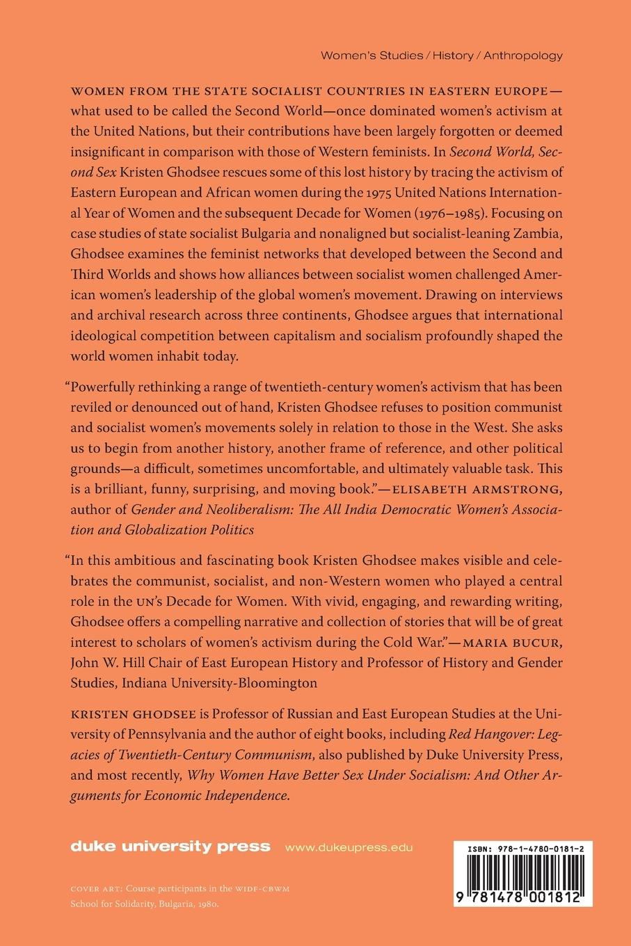 Rückseitencover Second World, Second Sex