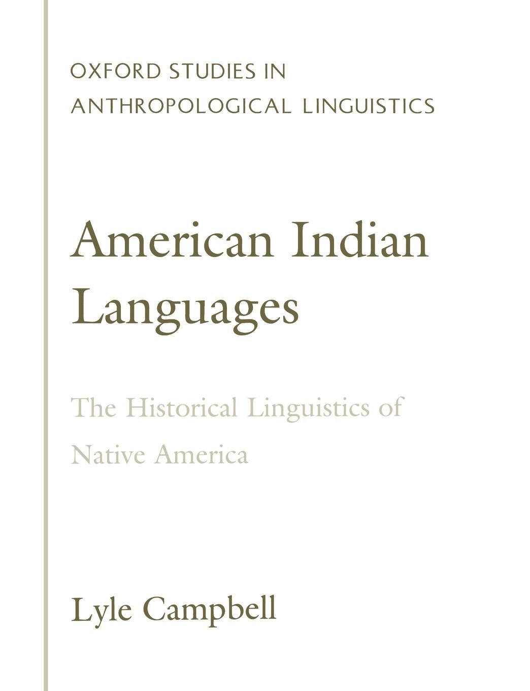Vorderes Coverbild American Indian Languages