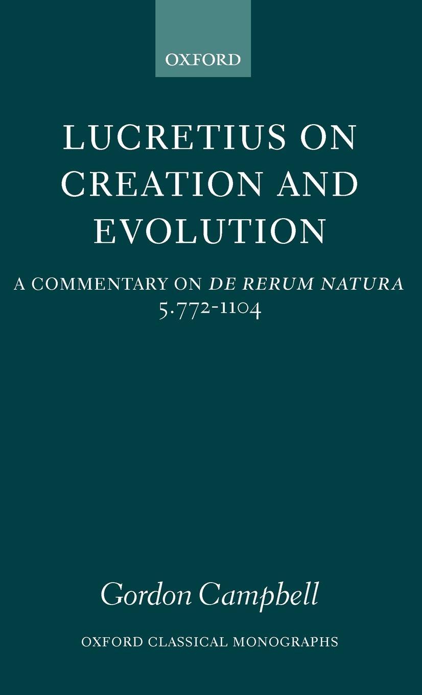 Vorderes Coverbild Lucretius on Creation and Evolution