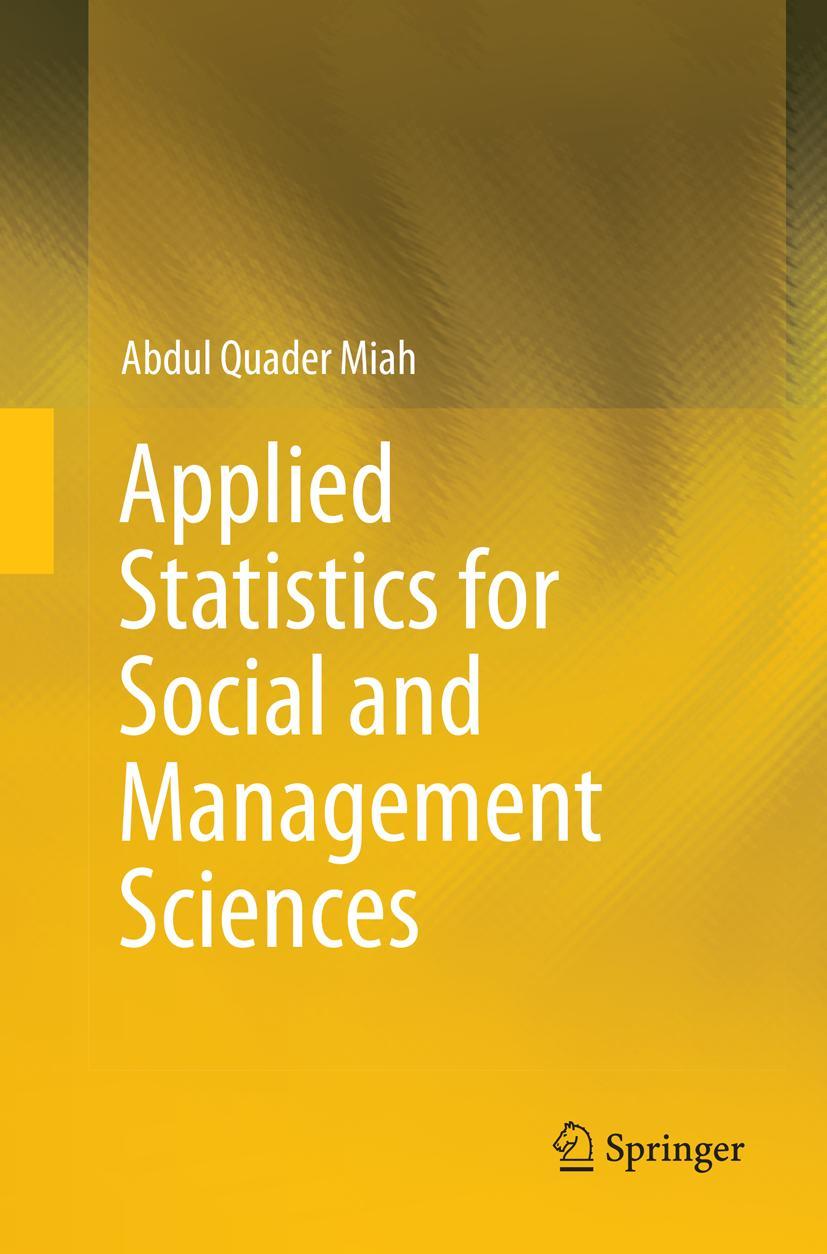 Vorderes Coverbild Applied Statistics for Social and Management Sciences
