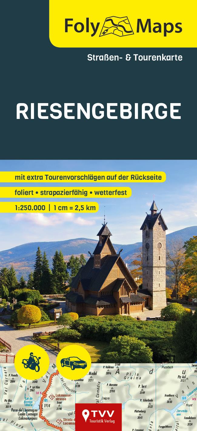 Vorderes Coverbild FolyMaps Riesengebirge 1:250 000