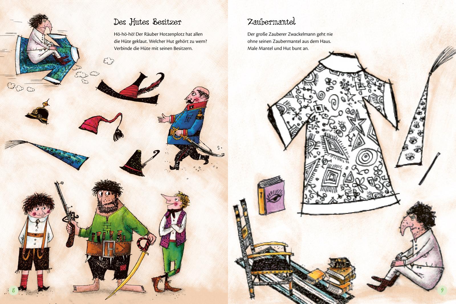 Beispielinhalt (Bild) Mein großes Räuber Hotzenplotz-Rätselbuch