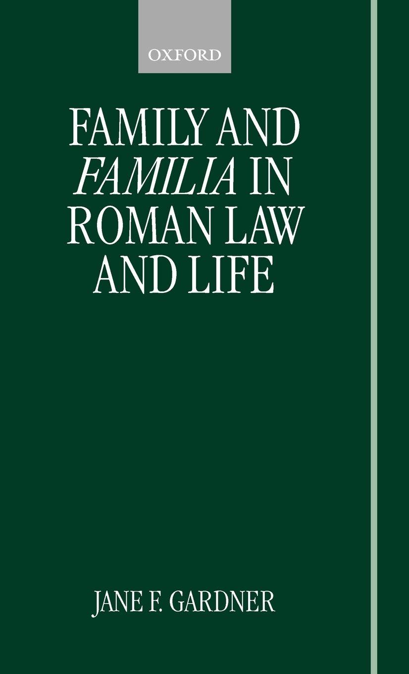 Vorderes Coverbild Family and Familia in Roman Law and Life