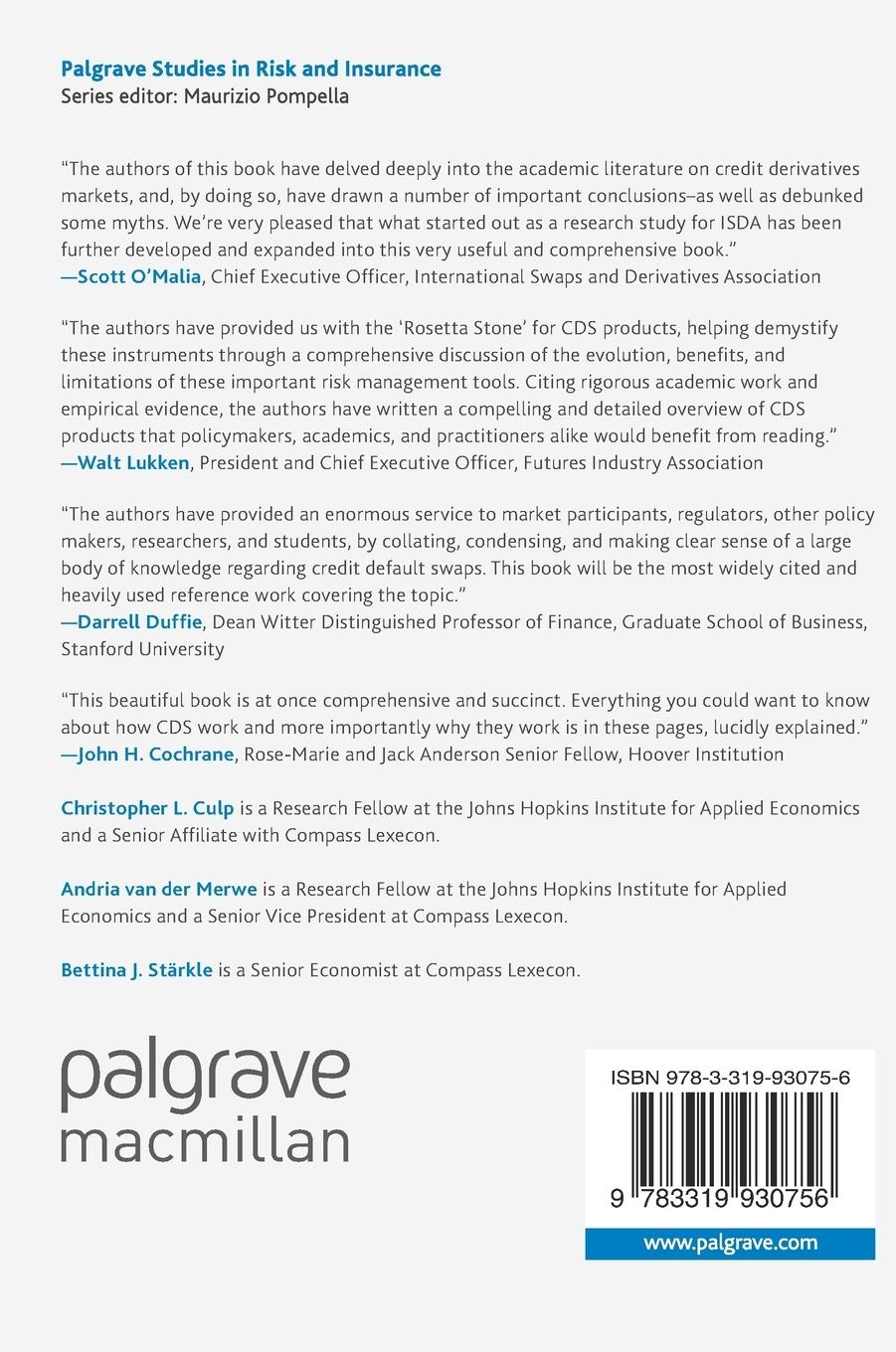 Rückseitencover Credit Default Swaps
