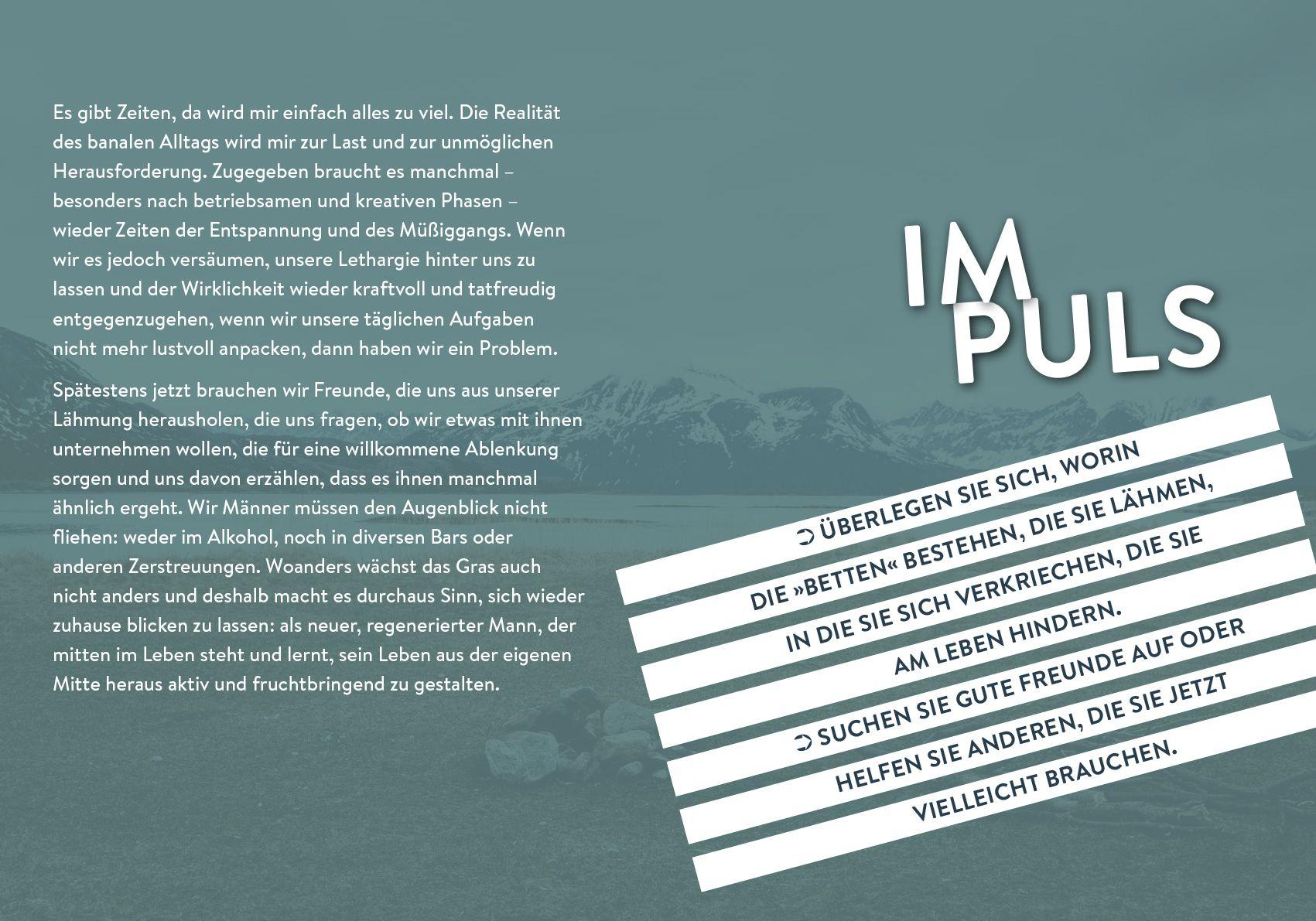 Beispielinhalt (Bild) Männeradvent