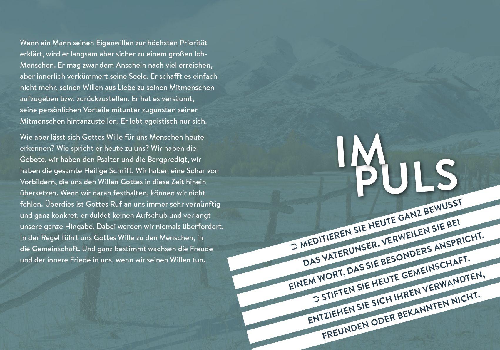 Beispielinhalt (Bild) Männeradvent