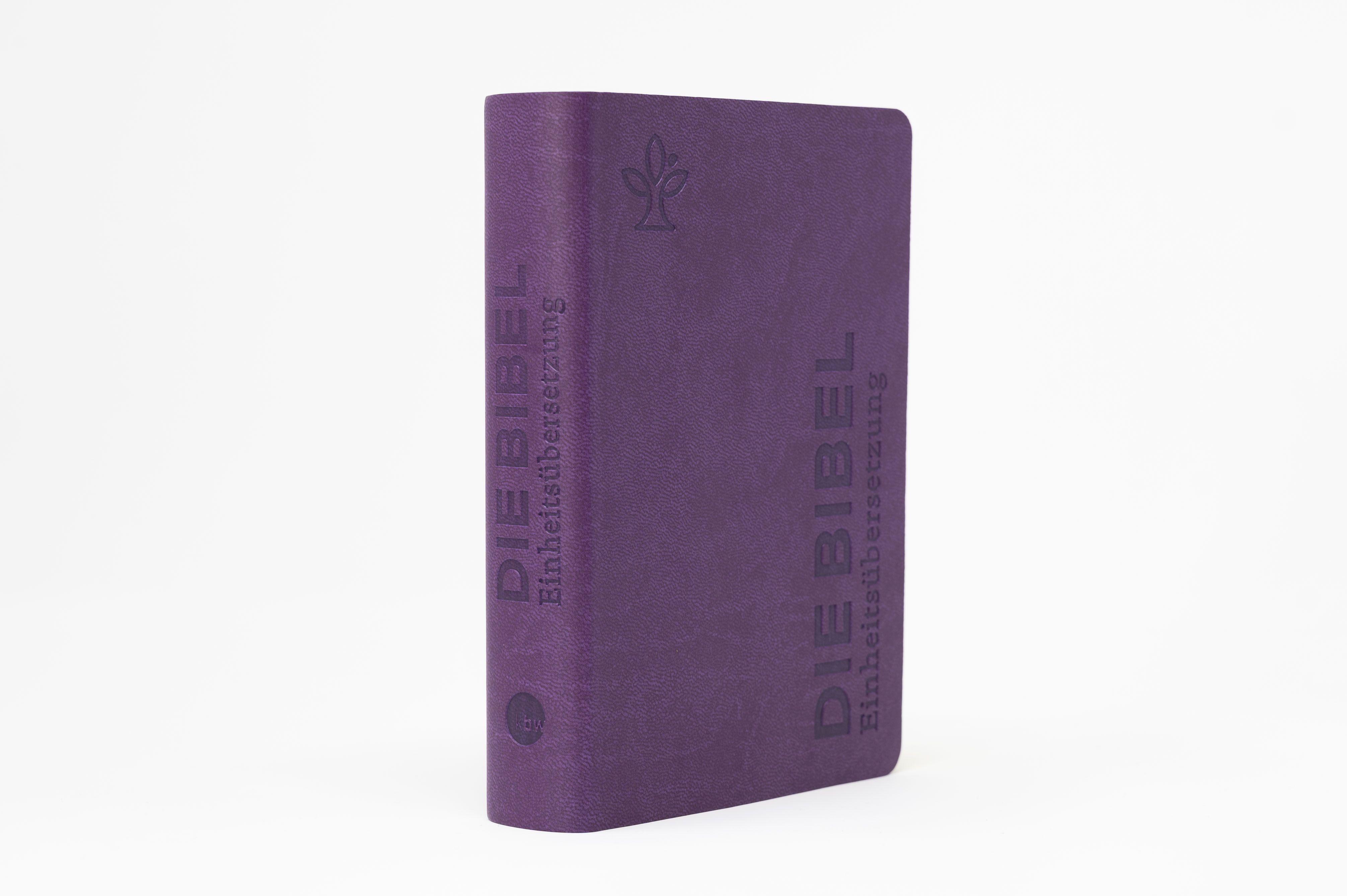 Beispielinhalt (Bild) Die Bibel. Senfkorn, Handschmeichler lila