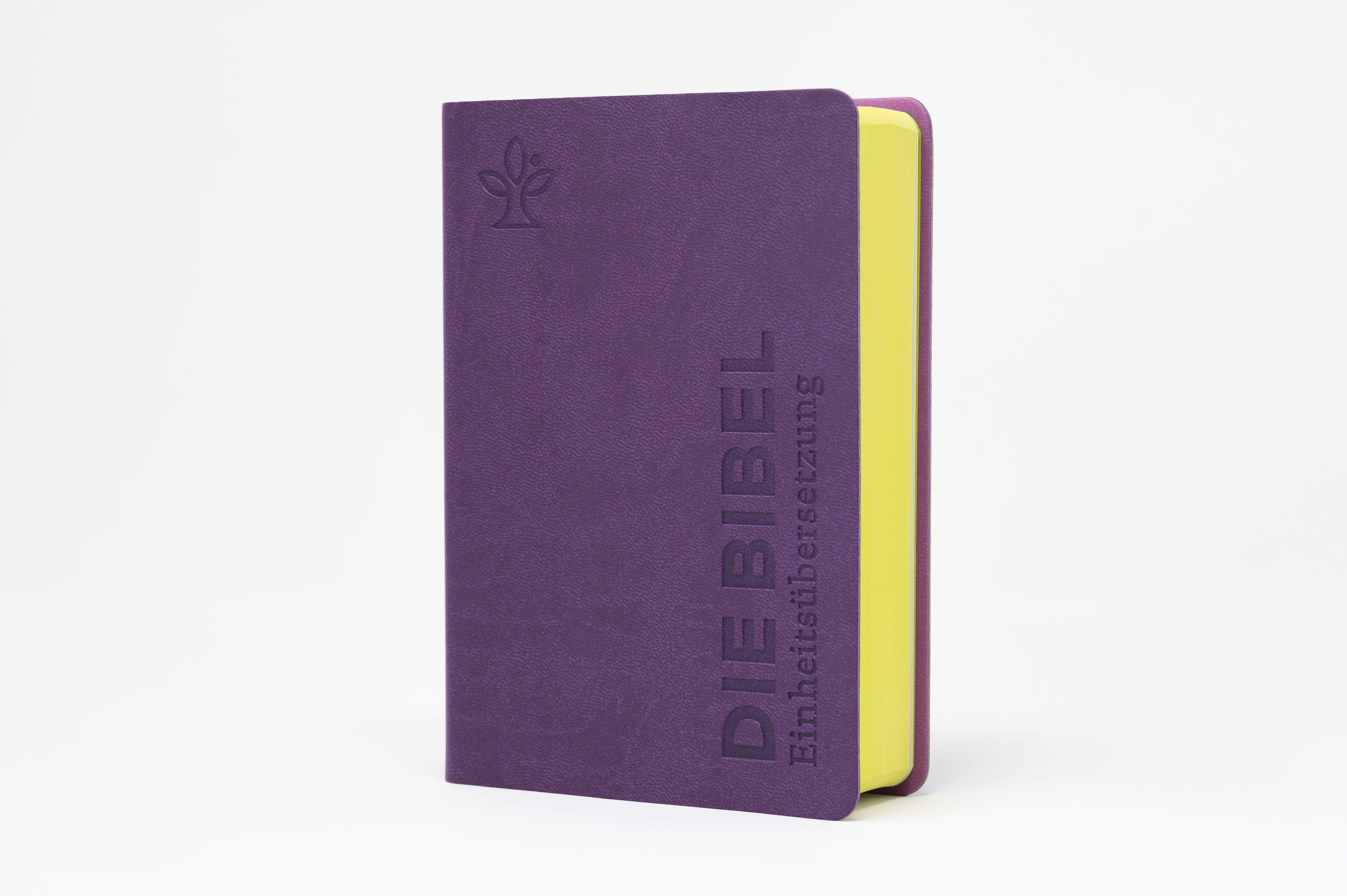 Beispielinhalt (Bild) Die Bibel. Senfkorn, Handschmeichler lila
