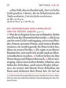 Beispielinhalt (Bild) Klein-Ausgabe 4 Evangelien