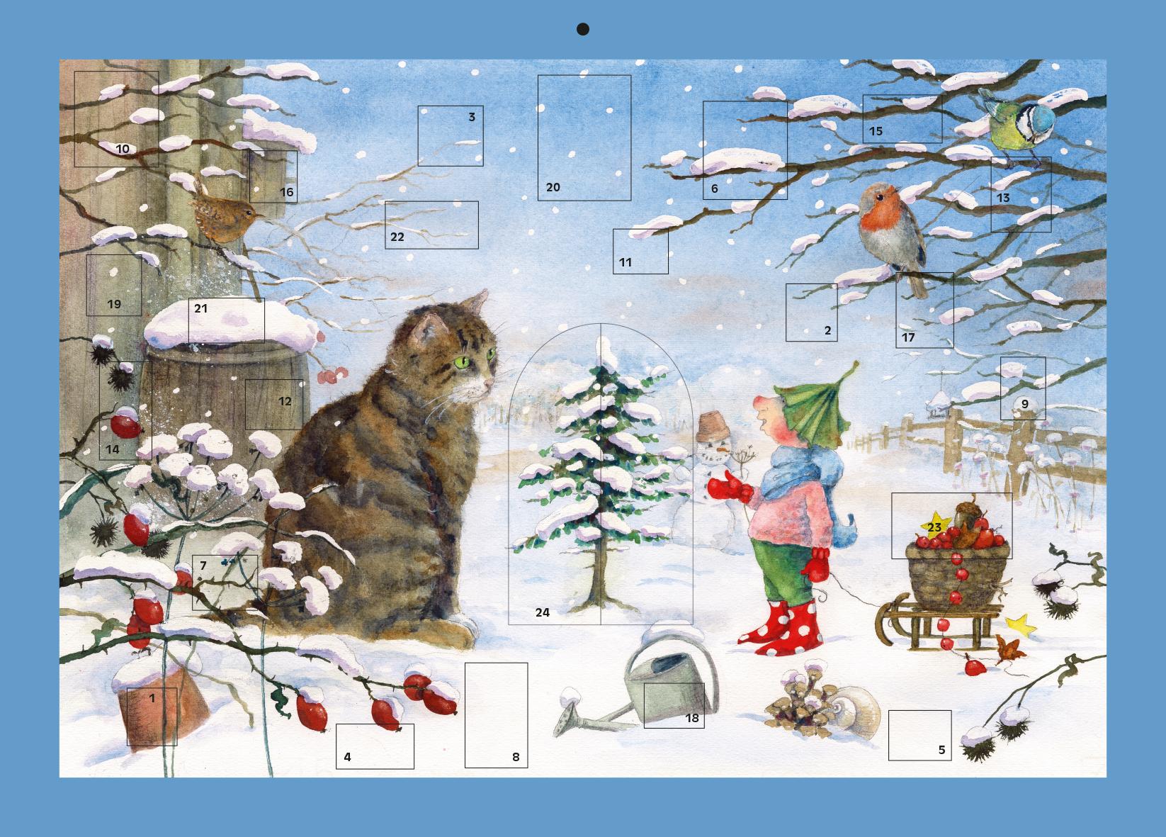 Vorderes Coverbild Adventskalender 'Giesbert'