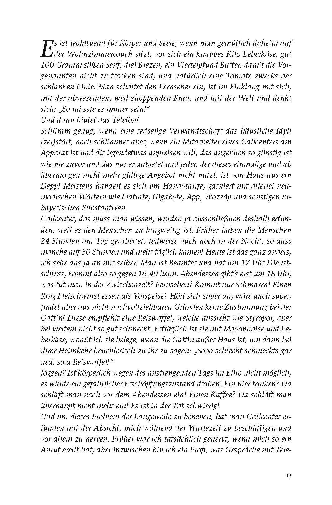 Beispielinhalt (Bild) Mei, bin i a Depp!