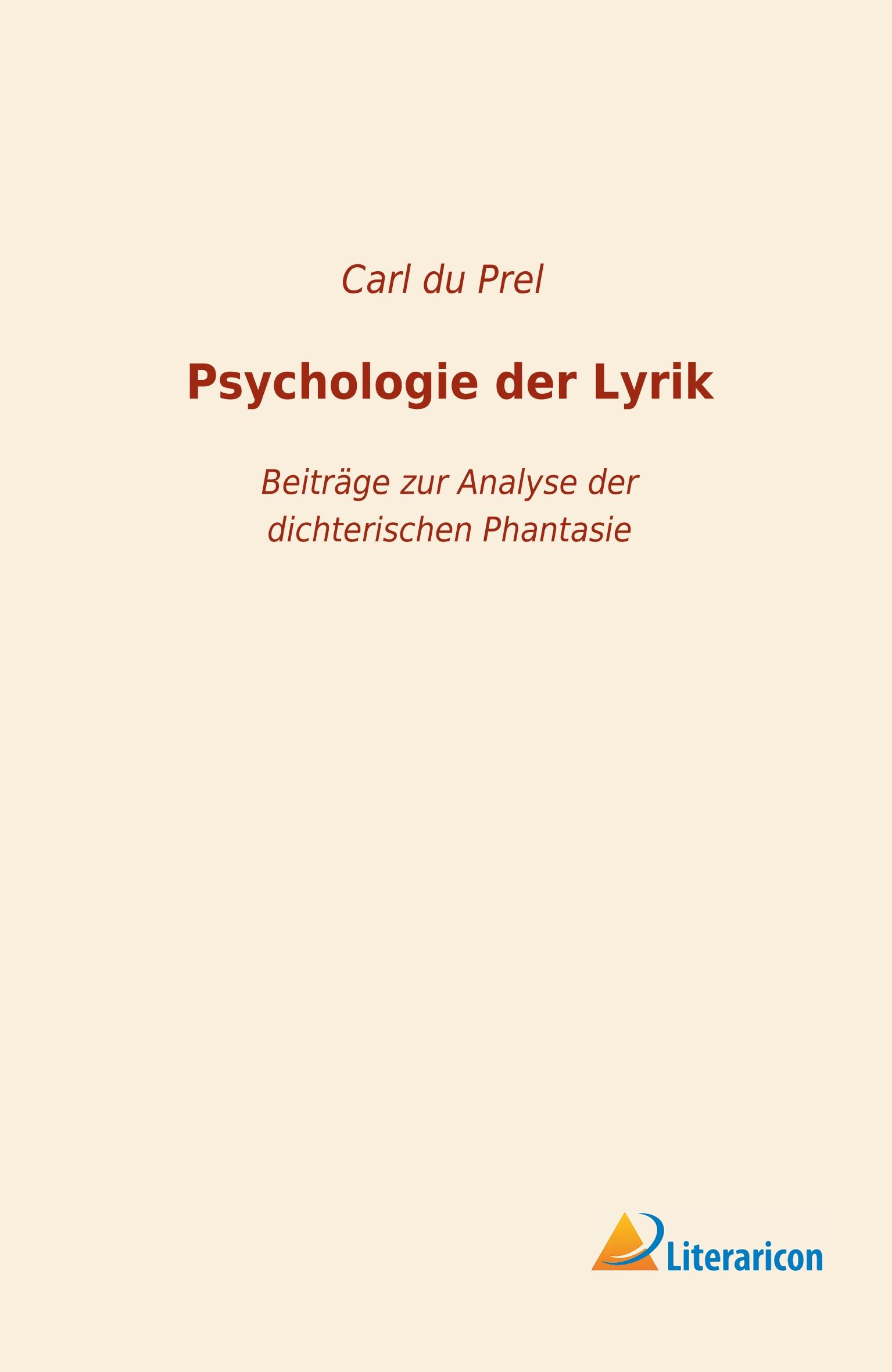 Vorderes Coverbild Psychologie der Lyrik