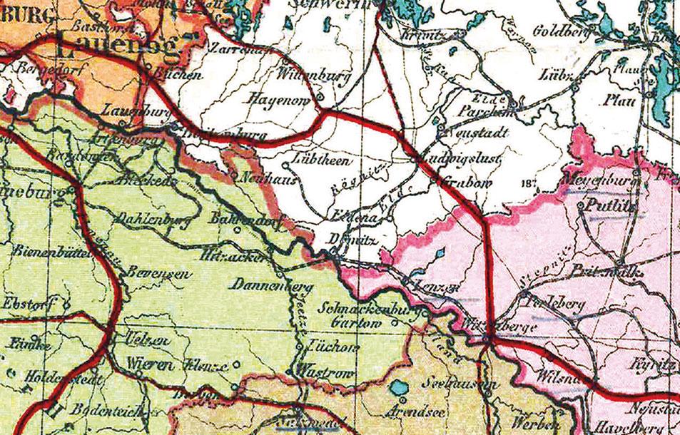 Beispielinhalt (Bild) Historische Preussenkarte / DER PREUSSISCHE STAAT - 1905 [gerollt]
