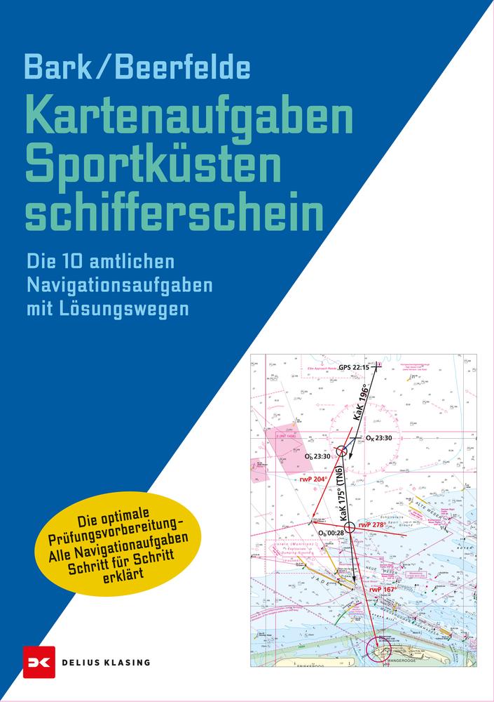 Vorderes Coverbild Kartenaufgaben Sportküstenschifferschein