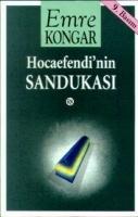 Vorderes Coverbild Hoca Efendinin Sandukasi